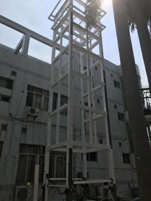 China Edificio estructural del metal industrial de la construcción del marco de acero de la luz de Q235 H para el eje de elevador en venta