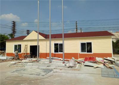 China EPS Sandwich Panel PVC Cladding Prefab Steel House In School Easy Assemble for sale