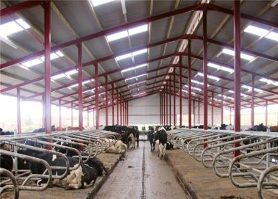 Chine Hangars en acier légers de haute résistance de ferme pour la conception préfabriquée par bétail 9406000090 à vendre