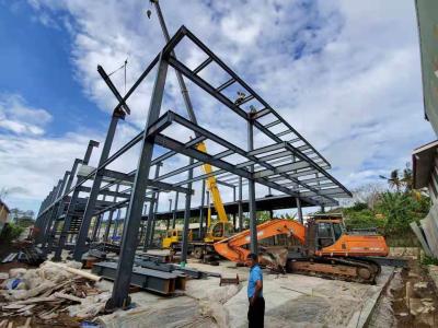 China Q345 Steel Structure Frame Warehouse Construction  Building For Food Waste Station for sale