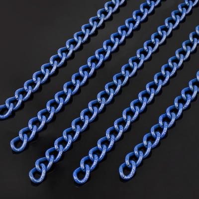 China Customizable Plating Blue Chains Handbag Accessories Straps for Purse Chain Bag Handle for sale
