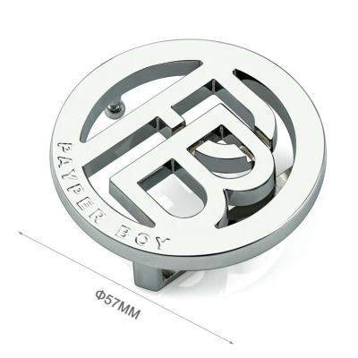 China Widely Used Hollow Round Metal Custom Belt Buckle With Engraved Logo for sale