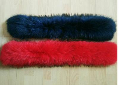 China cuello desmontable de la piel del mapache de la anchura del 14-20cm liso para la capa de la chaqueta del invierno en venta