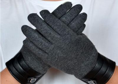 China Dark Grey Ladies Touch Screen Gloves , Winter Gloves With Touch Screen Fingers  for sale