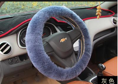 China Australian Merino Sheepskin Steering Wheel Cover With 36-38cm Diameter for sale