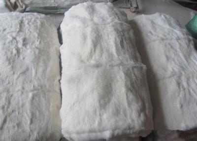 中国 家の織物の防風実質のレックスのウサギの皮は冬のコートのライニングのために暖まります 販売のため