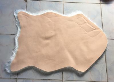China Manta mullida de la piel de imitación de la sala de estar casera, alfombra blanca de la piel de imitación del resbalón anti  en venta