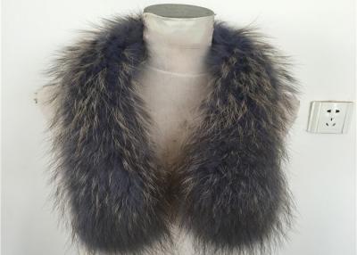 China Respetuoso del medio ambiente verdad el abrigo auténtico 100% del mantón del cuello de la piel del mapache grande en venta