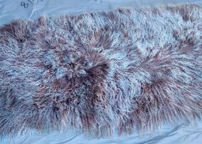 China Natural Curly Lamb fur pelt Mongolian Sheepskin Hides Long lambskin Floor Rug for sale