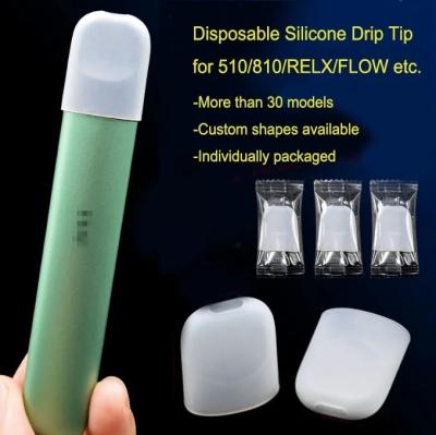China Disposable Odorless Silicone Drip Tips , Multiscene Rubber Mouthpiece Cover for sale