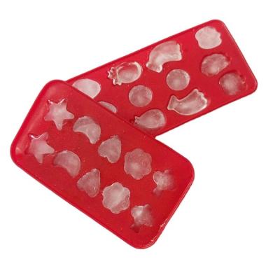 China Reusable Harmless Silicone Ice Cube Trays , Multiscene Small Cube Silicone Mold for sale