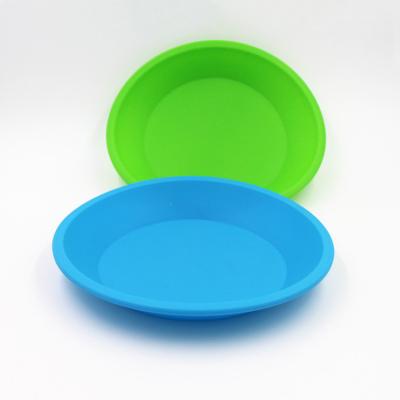 China Food Grade Round Silicone Cake Mould Pan Nontoxic Heat Resistant for sale