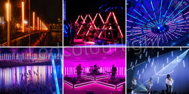 Pixel tube light for stage events