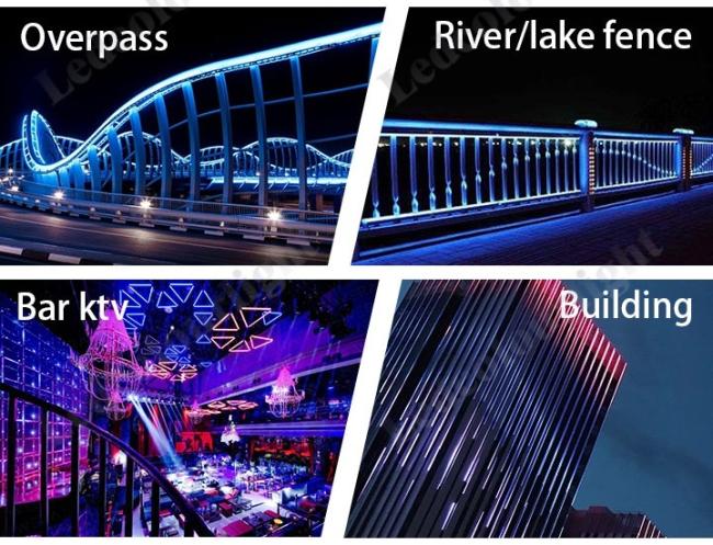 dmx led tubes for stage buildings