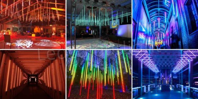 pixel meteor lights for stage wedding decor