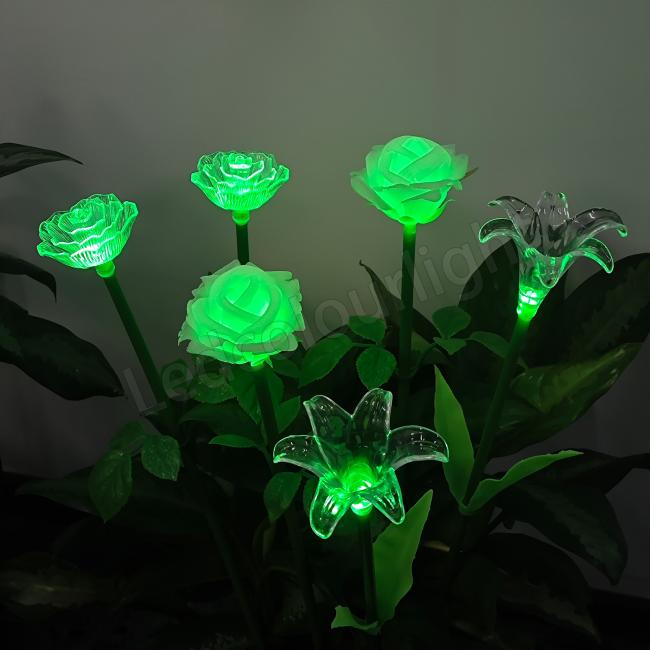Rose Lily Flower Lights