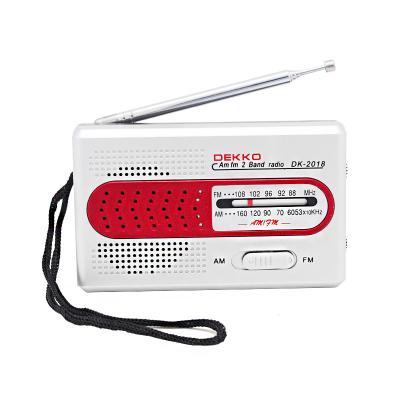 China Hand hold portable AM FM radio model OEM LOGO mini pocket radio for sale
