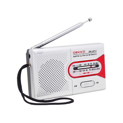 China Pocket AM FM Radio Receiver Built In Speaker FM88 Customized LOGO for sale