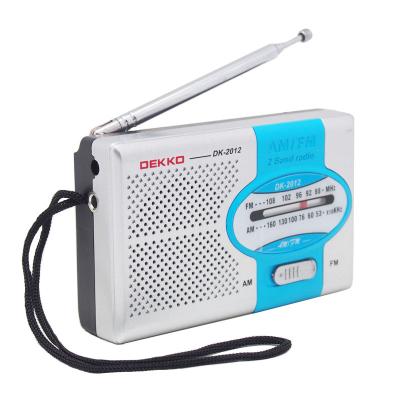 China ABS Plastic Pocket AM FM Radio AM 530 Band With Speaker 27.5cm Promotional Gifts for sale