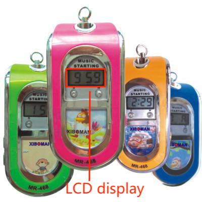 China LCD Battery Operated FM Radio FM88 Auto Scan Small Pocket 21mm With Earphones for sale