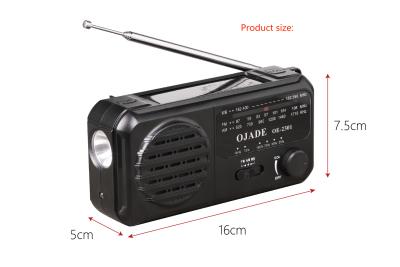China Bluetooth Rechargeable FM Radio 400g Customized LOGO Promotion With Alarm Clock for sale