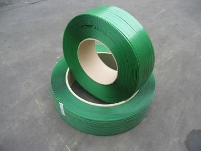 China 0.5-1.0mm Green Polyester Strap Manual Packing Ideal For Manual Packaging for sale