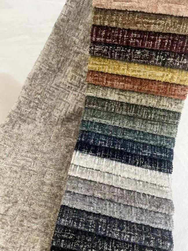Golden bronzed sofa fabric color variation