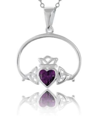 China Fashion Heart Silver Jewelry Pendants Irish Celtic Claddagh Charm for sale