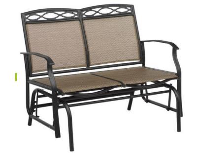China Cadeira do planador do estilingue 2-Person da mobília do pátio/banco de aço de dobramento exteriores do planador Loveseat do estilingue à venda