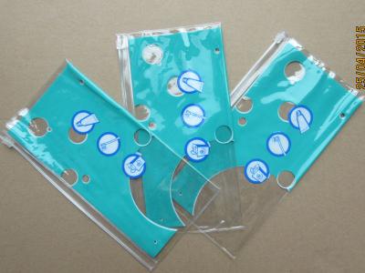 Chine 6P BRC libre qu'AZOÏQUE Zippered la poche de cadeau met en sac l'emballage zip-lock clair de brosse à dents de PVC recyclable à vendre