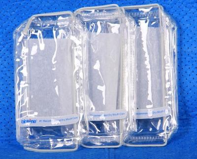 中国 7P自由なEN71ゆとりポリ塩化ビニール旅行袋のプラスチック洗浄袋のジッパー0.15mm 販売のため
