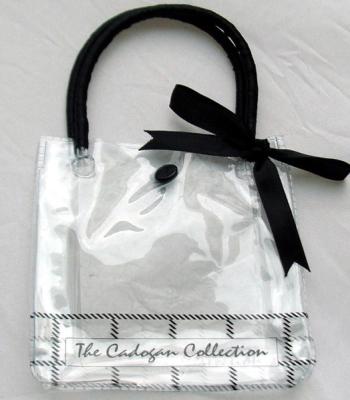 China PVC transparente Tote Bag do GV 0.25mm, Tote Bags With Handles plástico claro Resealable à venda
