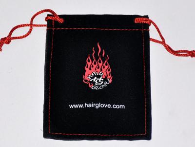 China 2C SGS Jewelry Drawstring Pouch  Velvet Packing Pouch Hot Stamping Emboss TUV for sale