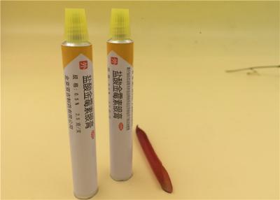 China 13.5mm Squeeze Aluminum Eye Ointment Tube Customized , ISO / CFDA for sale
