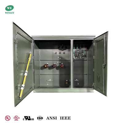 Κίνα Με πιστοποίηση UL 1500Kva Τριφασικός Μετασχηματιστής Επίγειος 34.5KV σε 480Y/277V Μετασχηματιστής Διανομής Ενέργειας προς πώληση