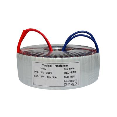 China 300W Communication Toroidal Isolation Transformer 60VAC/5A Copper/Aluminum for sale
