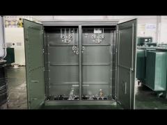 2MVA 太陽光発電昇圧パッドマウント変圧器 380V から 34.5KV FR3 誘電体液 再生可能エネルギー フォトボルテージ変圧器