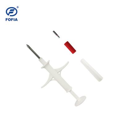 China 2.12mm Cattle Microchips With Unique ID 15 Digit Number FDX-B Chip In White Syringe for sale