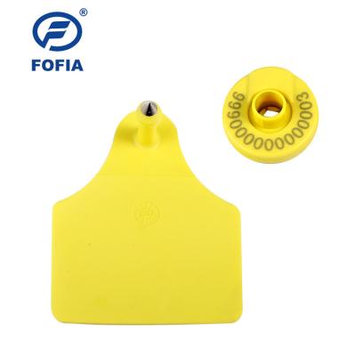 China 125khz ISO11784/5 FDX - B Rfid Animal Ear Tag For Cattle Sheep Management for sale