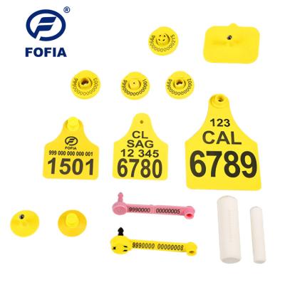 China 134.2khz Personalized Cattle Tracking Ear Tags for sale