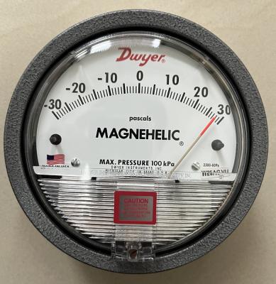 China Clean Room Differential Pressure Gauge Dwyer 2300 Series Magnehelic 60pa for sale