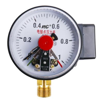 China YX100 SS Electric Contact Differential Pressure Gauge For Temperature Water Supply à venda
