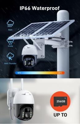 China Câmera 4g exterior industrial solar câmera solar do monitor 4g Wifi Ptz de 5 polegadas à venda