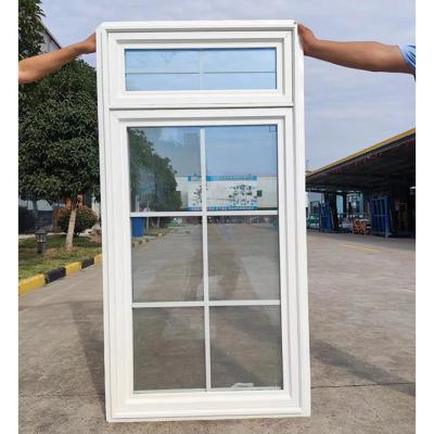China In Swing Egress Casement Window Door White PVC UPVC Profile for sale