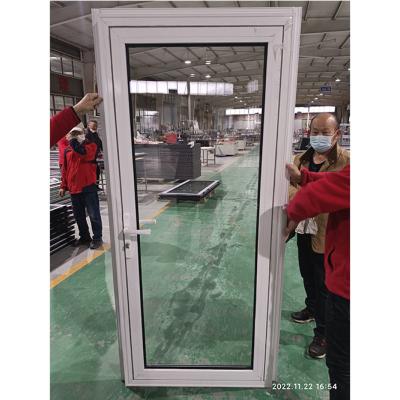 中国 WEIKA 新スタイル 中国 工場 二重ガラス 現代の窓 熱断裂 アルミ スイング アルミ ドア 販売のため