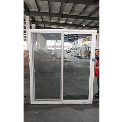 China China Fábrica de puertas correderas de PVC de vidrio doble templado de plástico de baja resistencia en venta