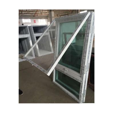 China Residential White UPVC Awning Window 32x14 For Basement for sale