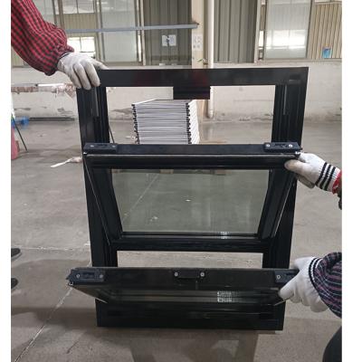 China Fold Up Aluminum Hung Window Side Hung Inward Window 32x60 for sale