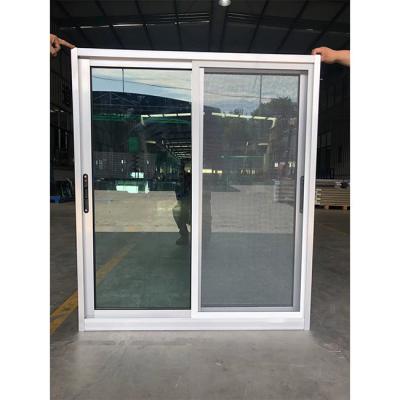 Китай Алюминиевый сплав первичный цвет двойной сдвижной окна с сенсорным блокировкой продается