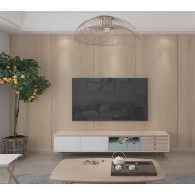 China 3D PVC Click SPC Wall Board Marble Decorative Indoor Mural Wooden Wall Panels en venta